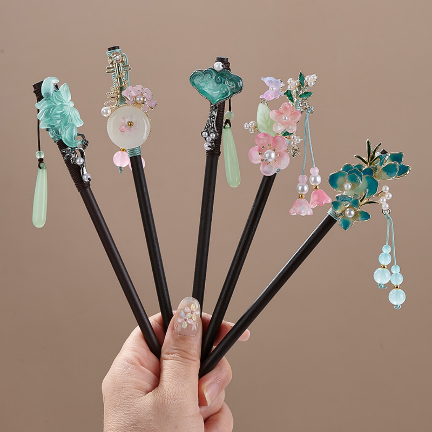 Hanbok Hair Pin - Vintage çiçek saç tokası kadınlar için