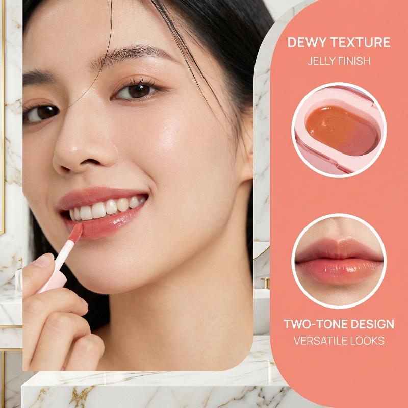 İki Renkli Jöle Dudak Parlatıc - Lip Tint Korean incelemesi ve fiyatı