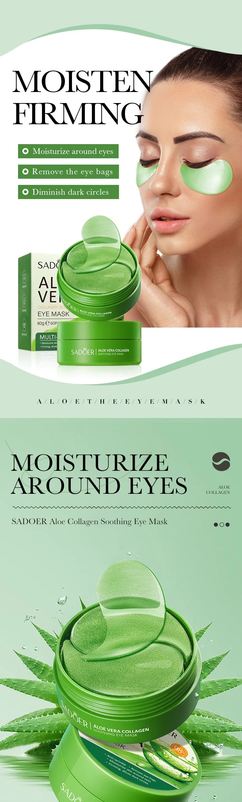 60 adet Aloe Vera Kollajen Göz - Sheet Mask Collagen incelemesi ve fiyatı